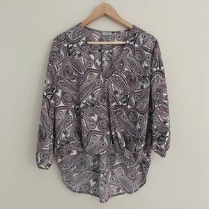 Abbeline | Paisley Hi-Lo Blouse